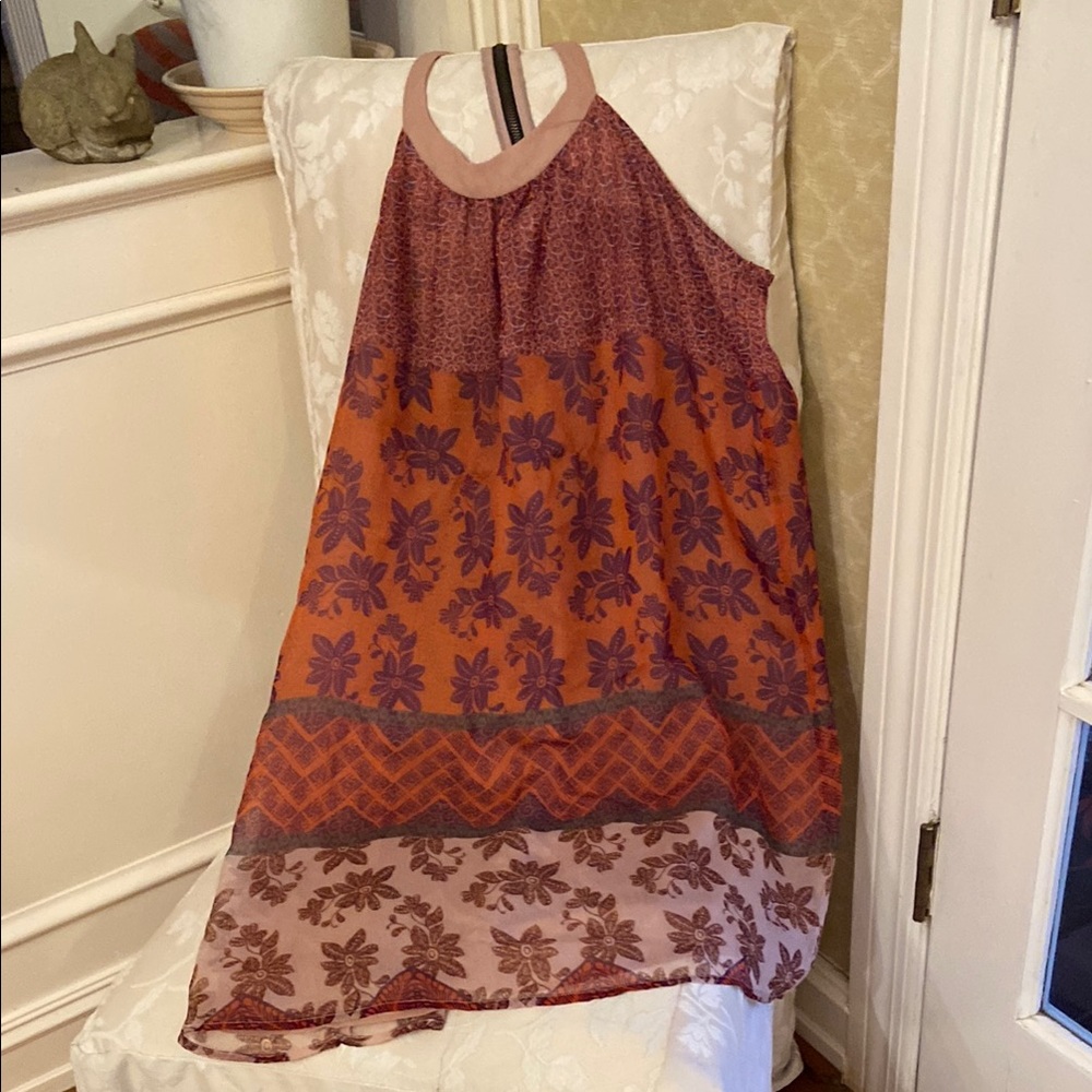 Vibrant Floral Sleeveless Dress